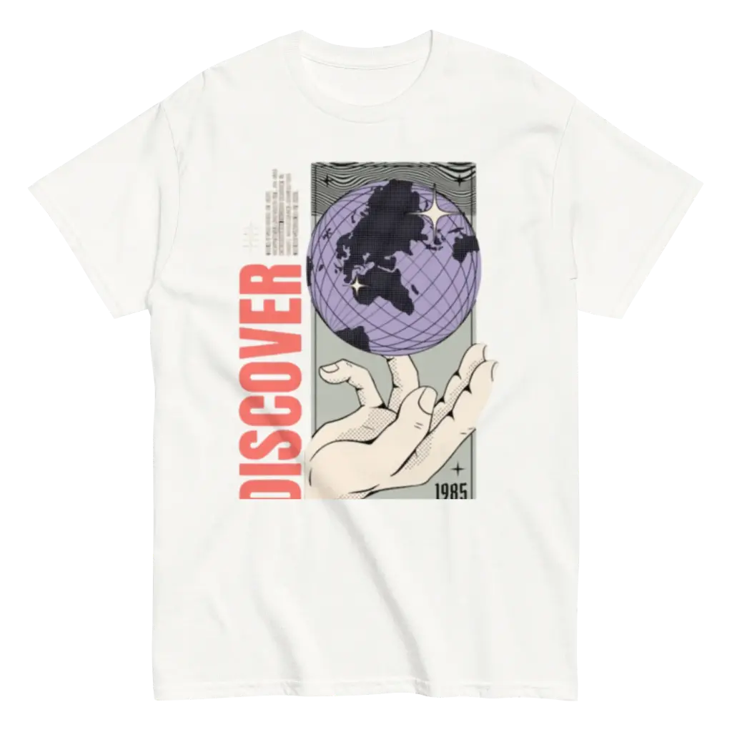 Auvra white printed t shirt