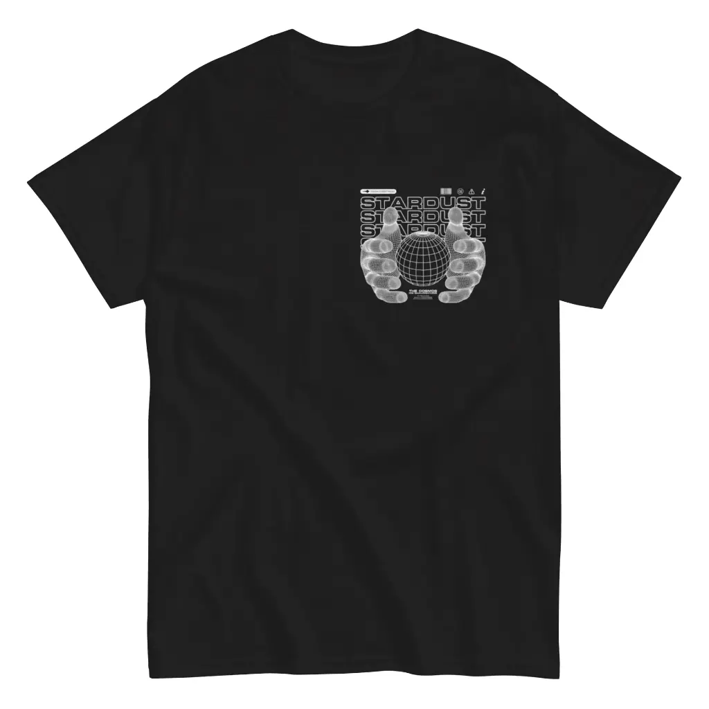 Auvra black side printed t shirt