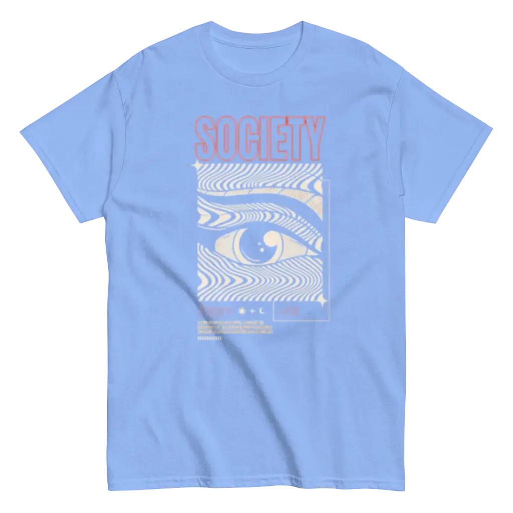 Auvra sky blue t shirt with print