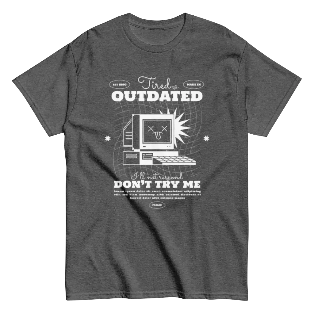 Auvra printed grey charcoal t shirt