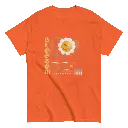 Auvra orange gen z printed t shirt