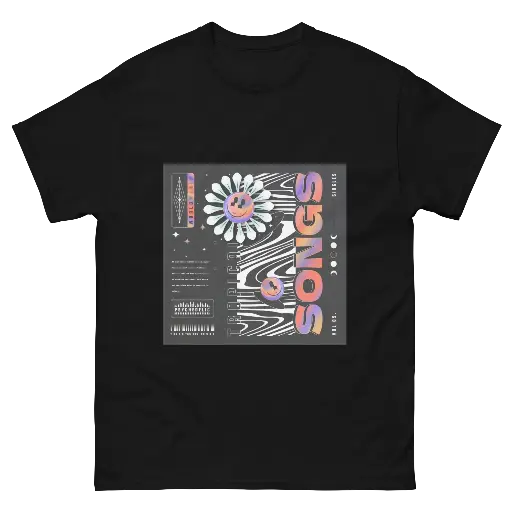 Auvra black t shirt with print