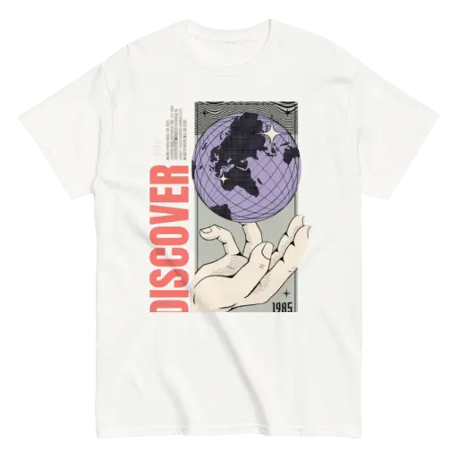 Auvra white printed t shirt