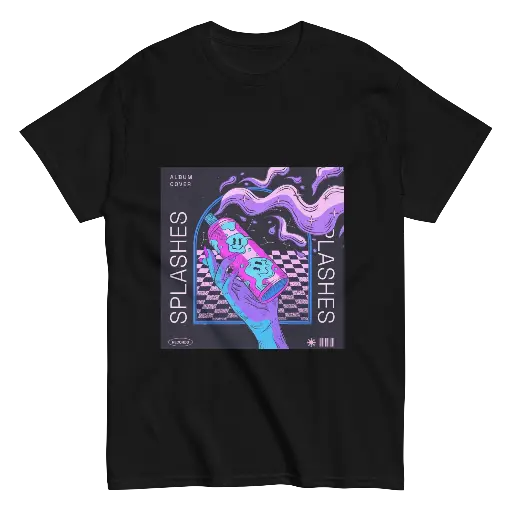 Auvra black printed t shirt