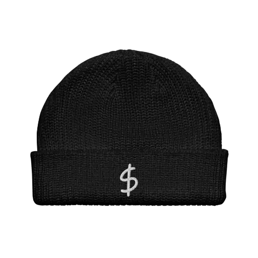 Black dollar sign bennie