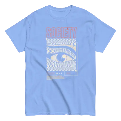 Auvra sky blue t shirt with print